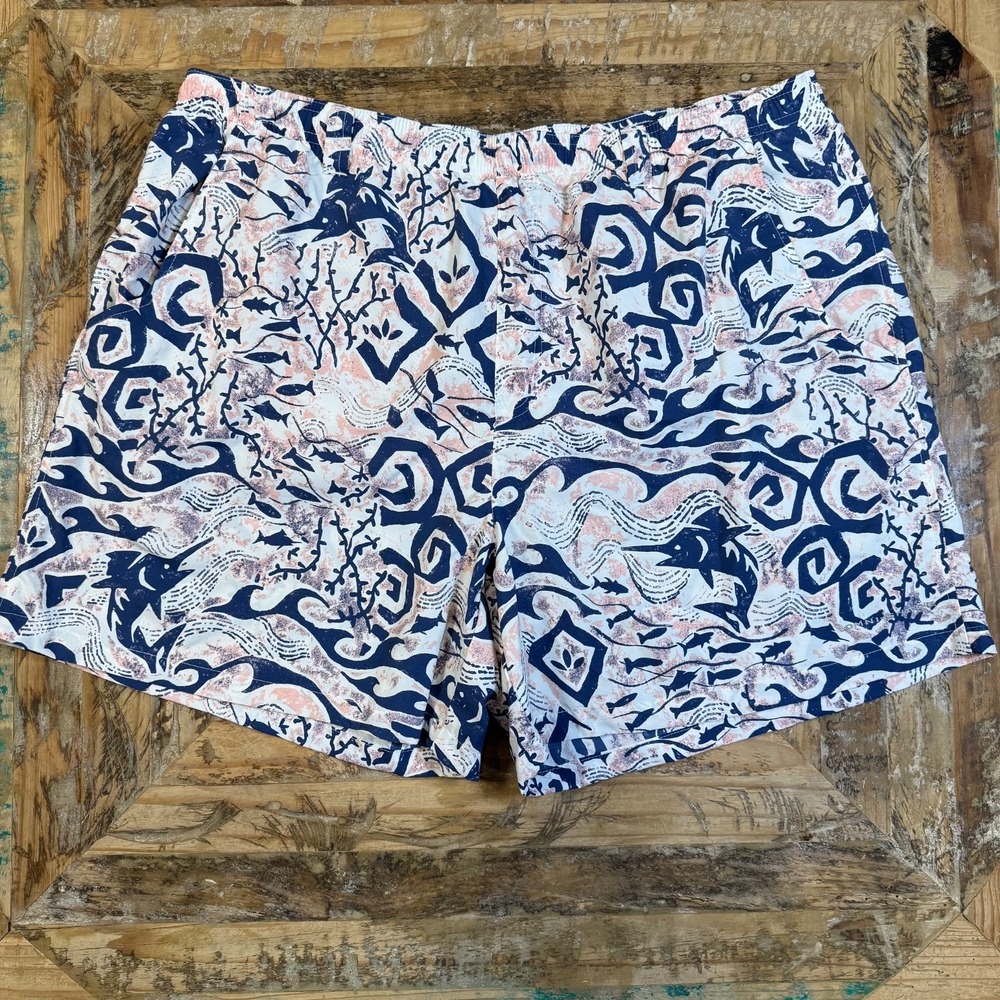 Columbia PFG Backcast III Fishing Shorts Men's XL Marlin AOP offshore Fishing